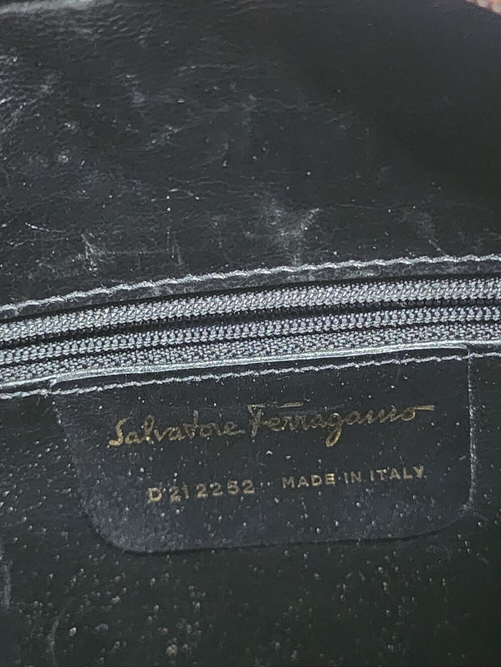 SALVATORE FERRAGAMO | Cross Body Leather Embossed Crocodile Bag - Picture 12 of 16